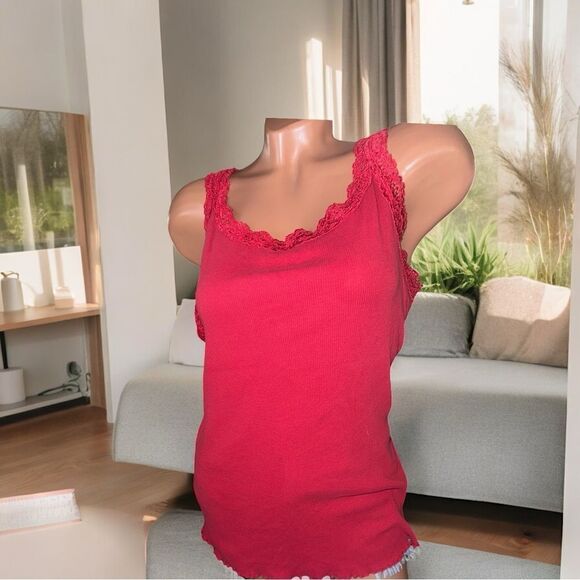 Rehab l 2 XL Lace trimmed Tanks l Royal Blue & Very Red l XXL l VGUC - Picture 8 of 13